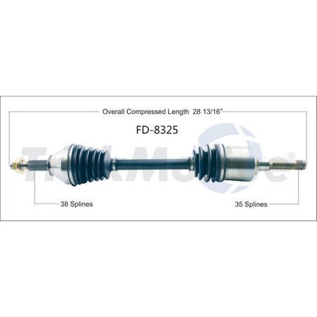 Surtrack Axle Cv Axle Shaft, Fd-8325 FD-8325